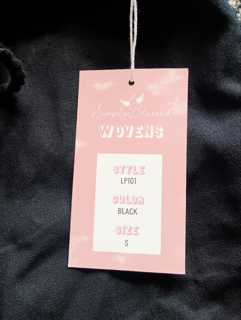 NWT Linen Blend Black Drawstring Pull On Elastic Waist Jogger Pants Sz Small - Picture 7 of 8